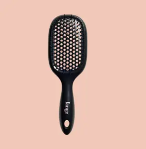 L'ANGE HAIR - Anti Tangle Ventilated Brush - Multi Purpose, Flexible Bristles, Detangles Easily, Gentle Glide to Reduce Breakage, Ergonomic for In-Shower Use, Suitable for All Hair Types & Sensitive Scalps, Anti Tangle Brush, Multi Purpose Brush