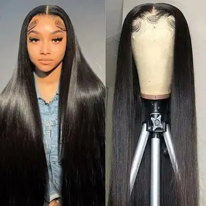 13x6  HD Lace Straight Human Hair Lace Frontal Wig Full Lace Wig 100% Virgin Hair 24-36"Suitable for Black Women