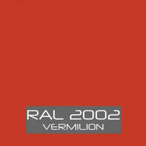RAL 2002 Vermilion Orange Powder Coating Paint 1 LB