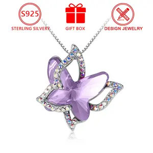 black  alt  boho Alexandrite Necklace for Women - June Birthstone Jewelry with Purple Gem Stone Pendant