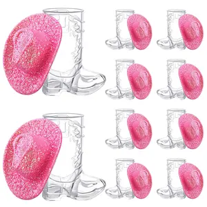 Cowboy Party Decor 20/40 Pcs Mini Cowboy Boot Shaped Shot Glasses Reusable Cowgirl Hat Boot Cups Neon Drinkware Set Tiny Glitter Shots for Rodeo Night Pink Bachelorette Hen’s Disco Cowgirl Birthday Party Favors Mexican Party Centerpieces