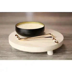 Elegant Gold Wick Trimmer with Stainless Steel Construction & Angled Design for Precise Candle Wick Trimming