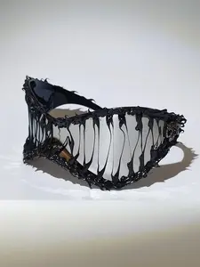 Unisex PC Frame Eyewear, Decorative Lens Design, All-Season Party Style Glasses, Fda Registered, Unique Dark Aesthetic Look