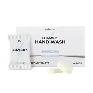 MAISONOVO 12 Pack Unscented Foaming Hand Soap Tablets Luxury Jasmine