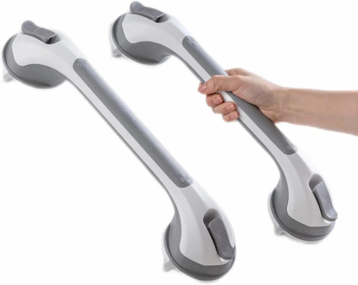 "24-HOUR SALE" 2 Pack Suction Grab Bars for Bathtubs and Showers