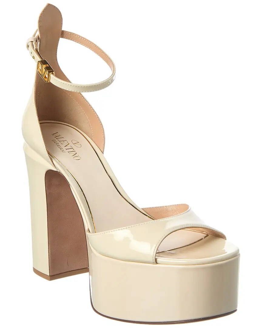 Valentino VLogo 120 Patent Platform Sandal