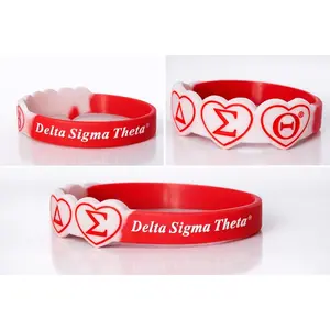 Delta Sigma Theta Color Silicone Bracelet