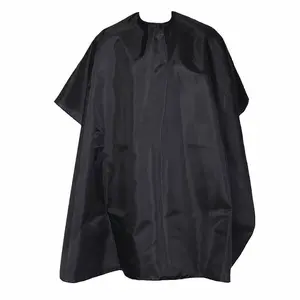 Hair Cutting Cape Pro Salon Hairdressing Hairdresser Gown Barber SOLID BLACK Haircare Heatless