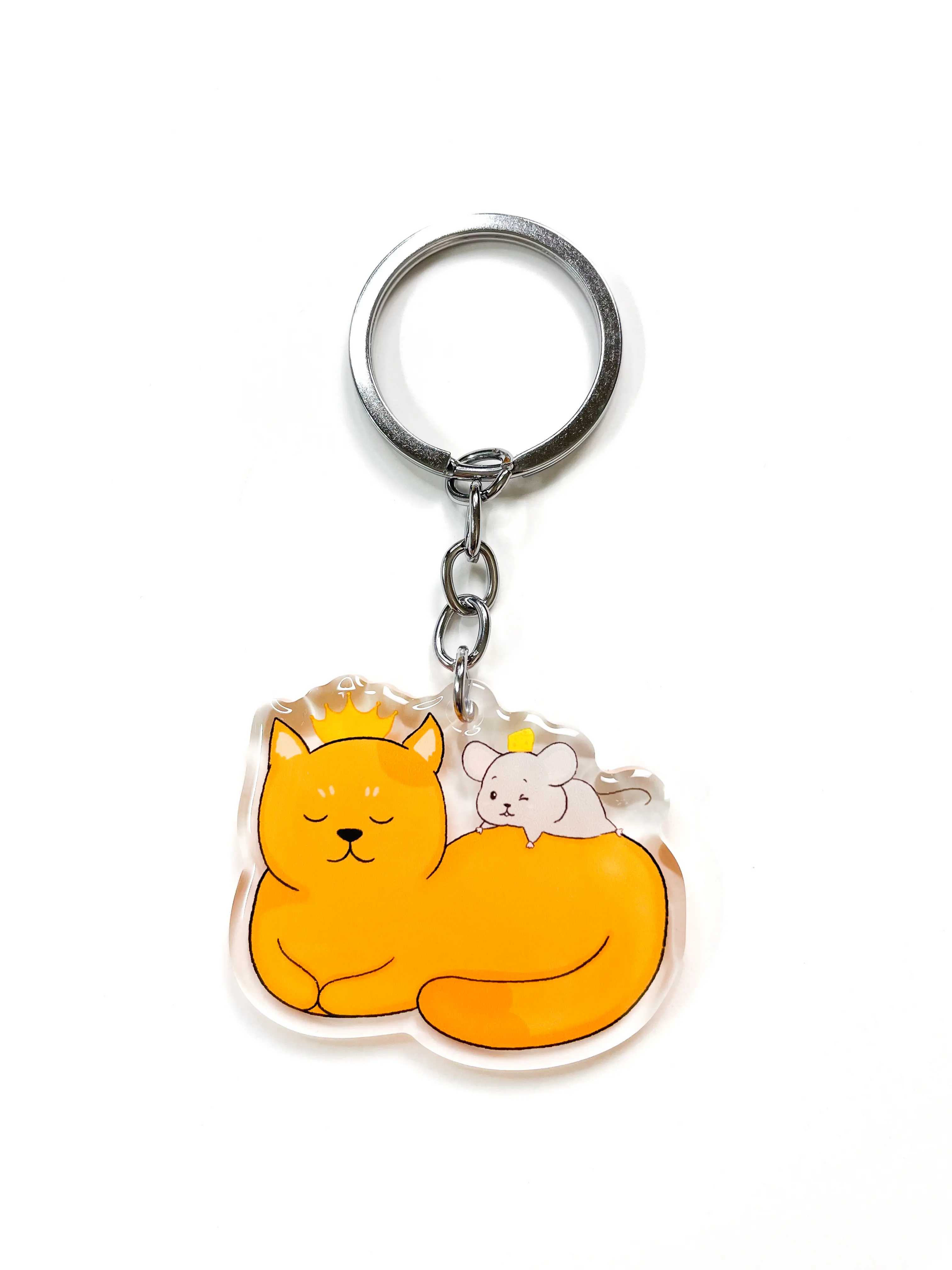 Cat & Mouse Keychain