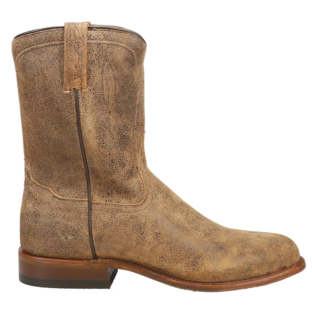 Tony Lama Mens Monterey 10 Inch Wellington Roper Casual Boots Mid Calf - Brown