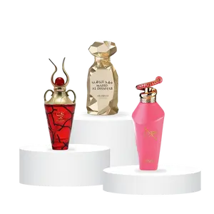arabiyat Habibi Multi-Pack Eau De Parfum Bundle - Niche Emirati Taraf, Mahd, Hawwa Pink Scents - Unisex, 100 ML, Cherry-Amber & Vanilla Notes, Alcohol Base, Everyday Wear
