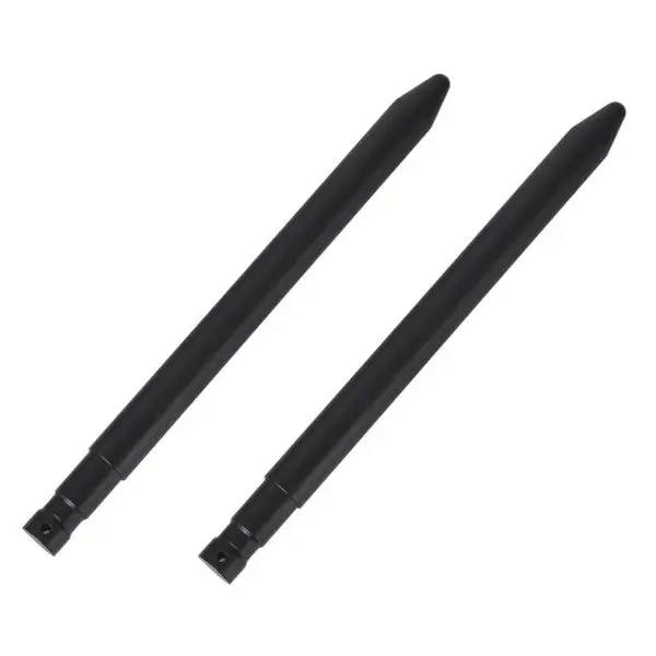 GARVEE 17" Stabilizer Hay Bale Spear Attachment with Quick Attach Bale Spike, Black Powder Coated Forks for Skid Steer Mount Plate Tractors and Loaders - Ideal Handling Equipment for Hay Bales