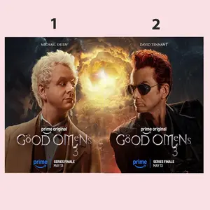 Good Omens 3 Series Finale May 13 2026 TV Show Unframed Poster, Wall Art Print