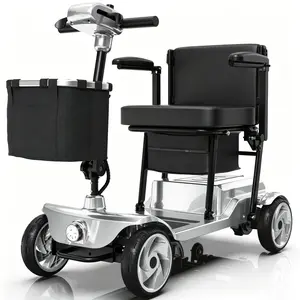 4 Wheel Mobility Scooter,Mobility Scooters for Seniors,Features a Maximum Range of up to 15 Miles,Equipped with Charger/Storage Basket/Keys