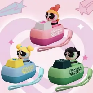 Powerpuff Girls Keycap Blind Box - Collectible Custom Mechanical Keycaps, Cute & Colorful PBT Keycaps for Gaming, PC & Desk Decor