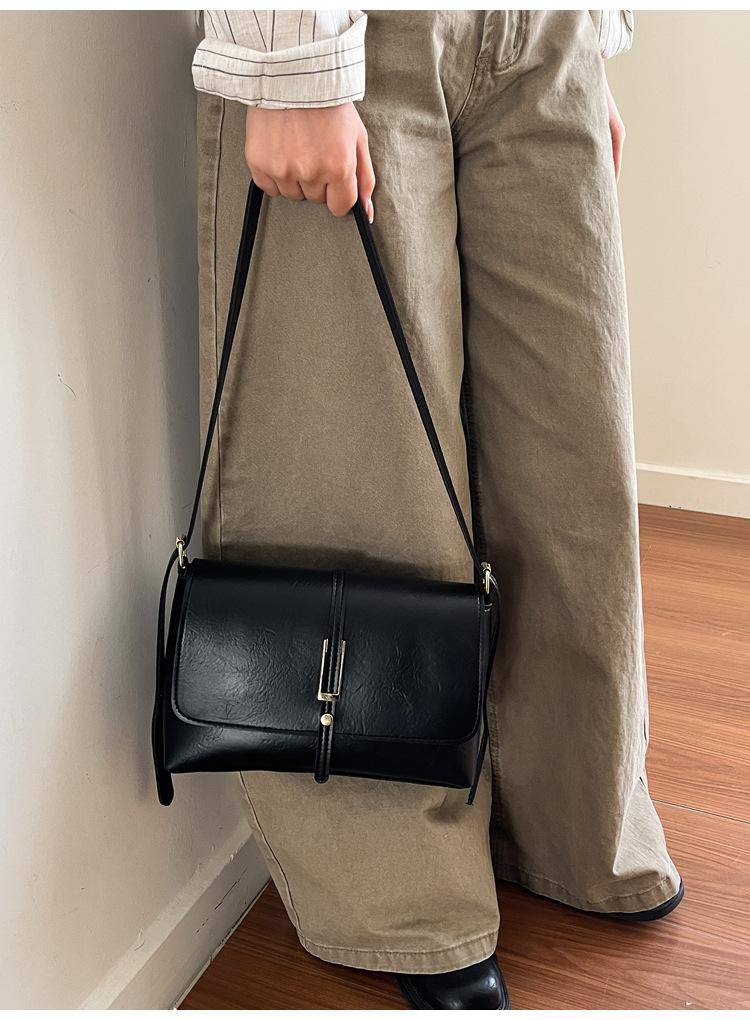 Vintage French Style Women’s Work Bag | Chic Commuter Shoulder & Crossbody Square Handbag | Elegant Minimalist Designer Purse | Versatile Everyday Fashion Bag