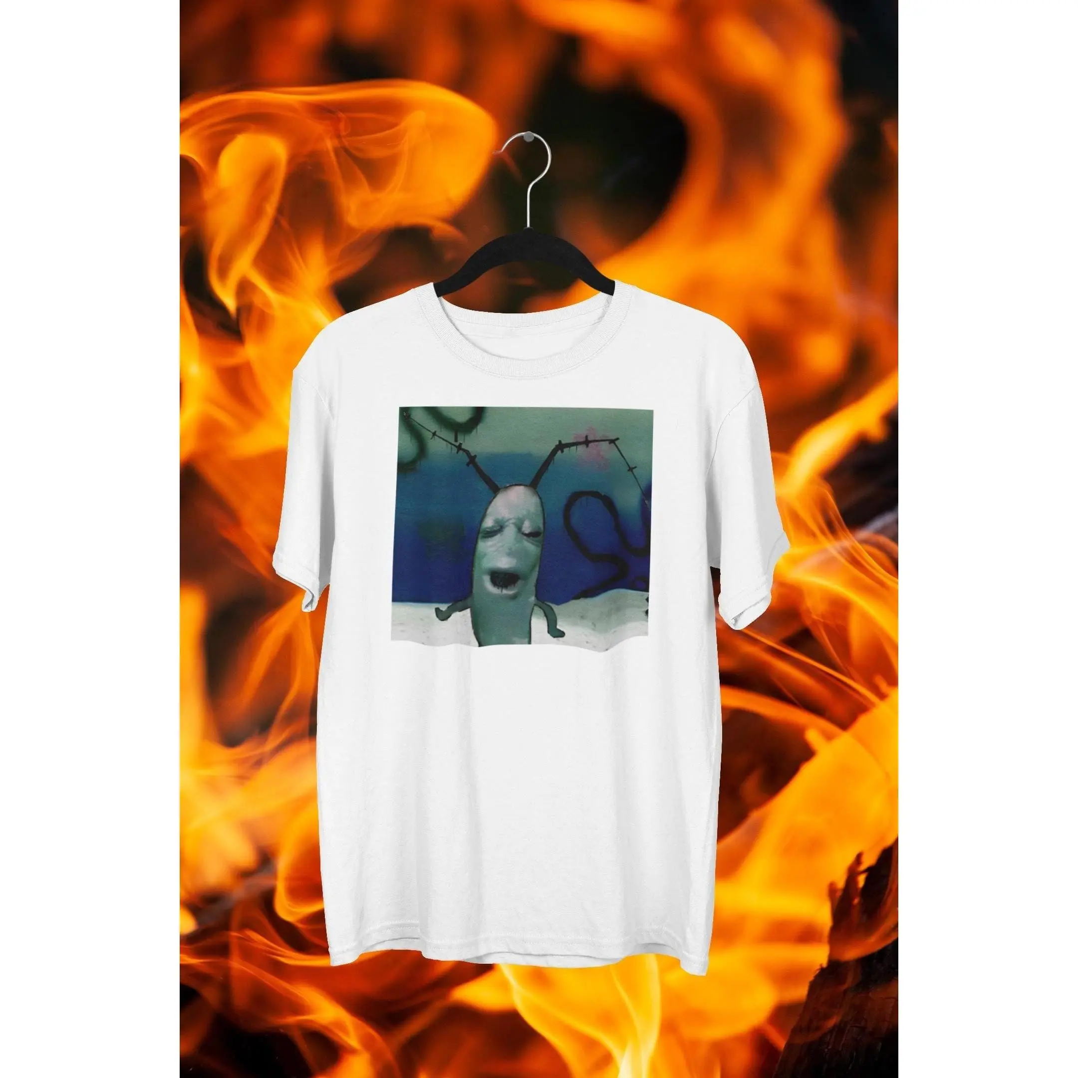 Cursed Plankton Funny Meme Shirt, Brainrot Funny Gag Stupid Shirt, Unhinged Inappropriate Shirts, Plankton Got Served Creepypasta Meme T-shirt Hoodies & Sweatshirts