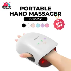 CINCOM Portable Hand Massager with Comfort Heat - Cordless, Adjustable Settings, Auto-Off, White, Black, Pink, Blue, Perfect Gift for Families, Men & Women - Ideal for Black Friday, Thanksgiving, Christmas, Birthdays & More,summerwins Lymphatic Drainage R