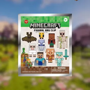 1PC Minecraft Officially Licensed Minecraft Blind Bag Random One Mini Figures Steve Alex Backpack Buddies Minecraft Collectible Keychain Bag Charm Minecraft Themed Gifts Given To Family And Friends During The Festival Keychain Surprise Collectibles