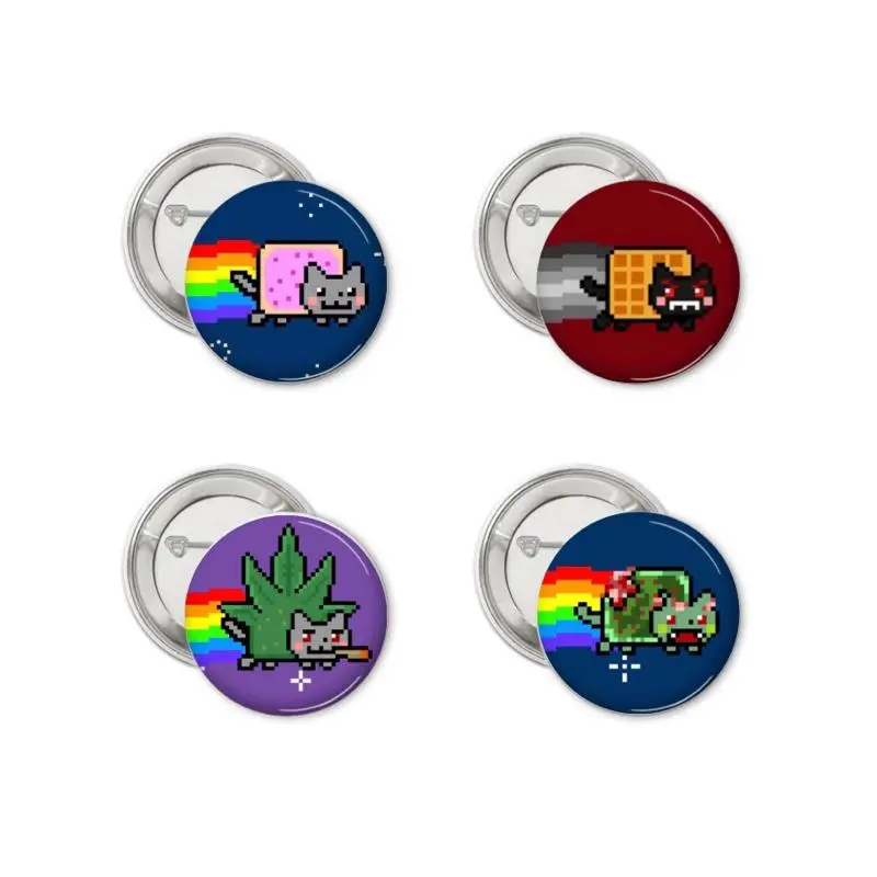 NYAN CAT PINS 4 PACK