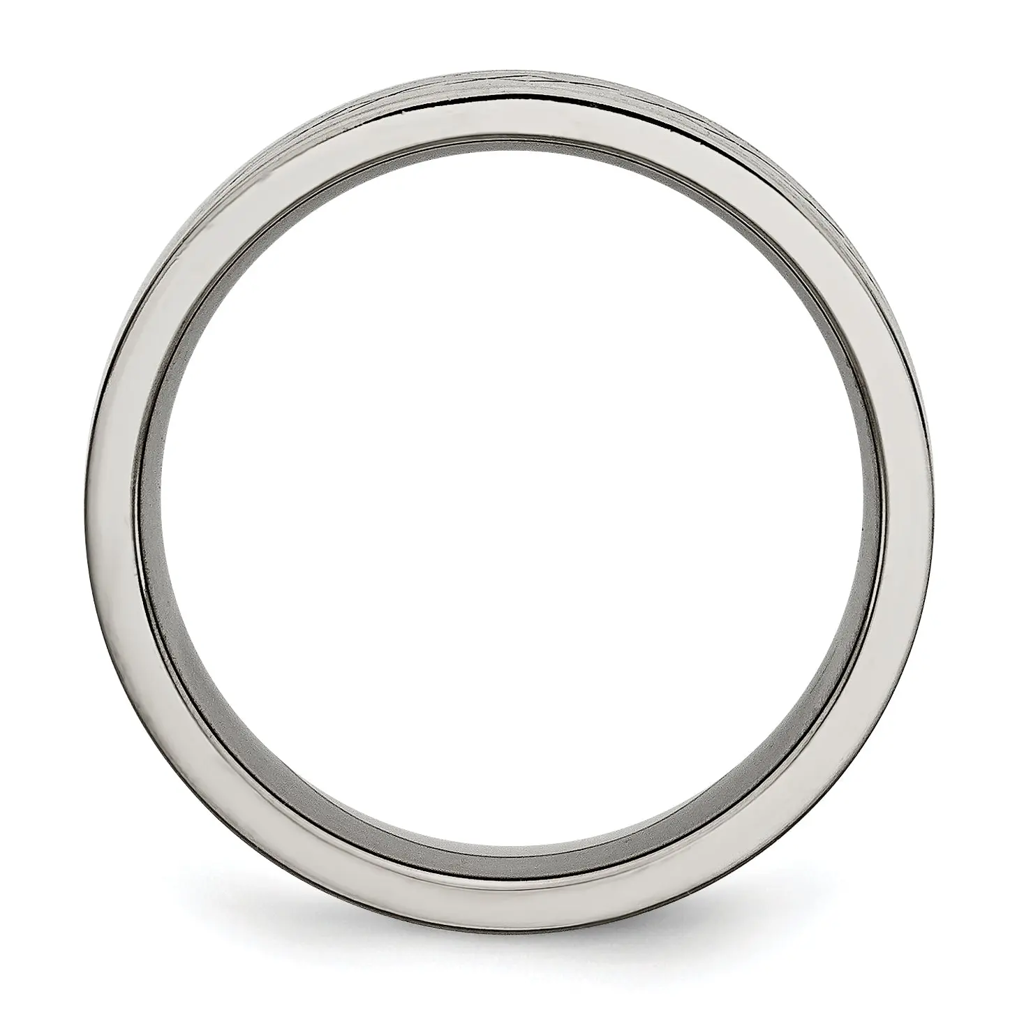 Cross Design Wedding Band in Titanium, 8mm