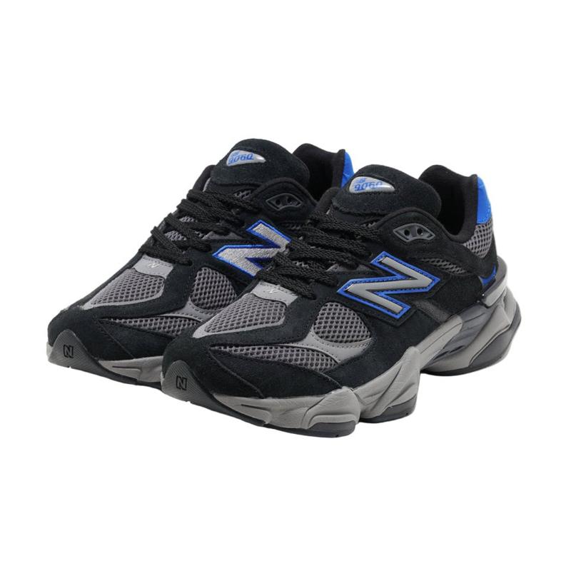 New Balance 9060 Black Racer Blue GS & Women's Fashion Sneaker New