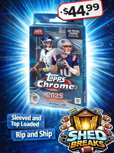 TOPPS CHROME 2025 HANGER BOX | RIP & SHIP | SHED BREAKS LIVE