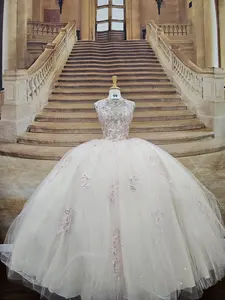 (LIVE 59) Quinceanera Dress | Color Champagne-Blush | Size M | For Special Occasions