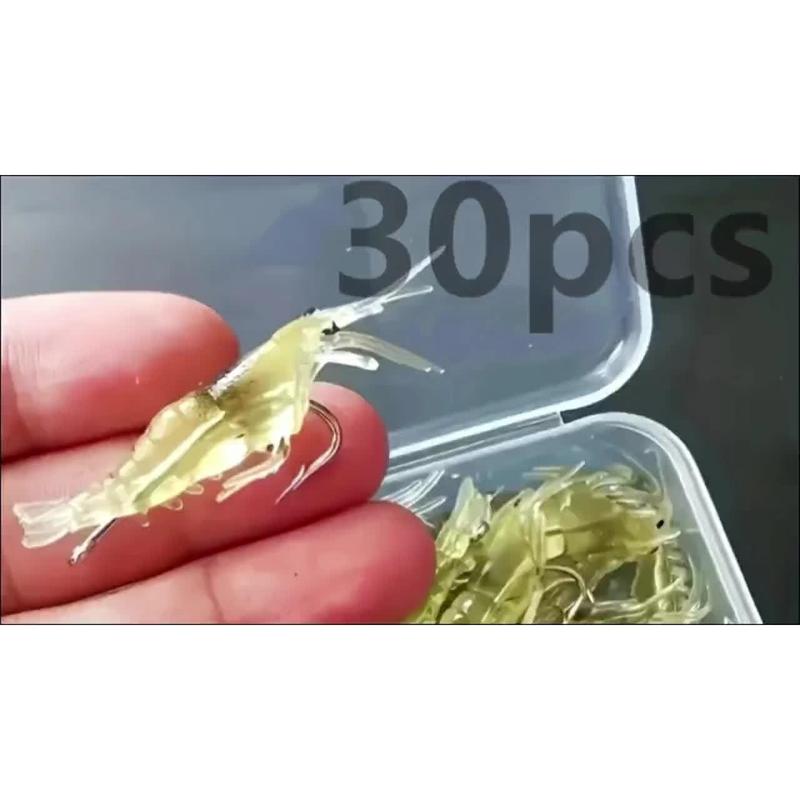 30pcs Realistic Shrimp Soft Lure for Freshwater & Saltwater Fishing 30pcs Realistic Shrimp Soft Lure for Freshwater & Saltwater Fishing