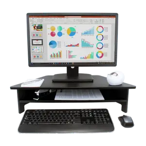 VICTOR® High Rise™ Computer Monitor Stand, Ergonomic Office Desk Accessory for Laptops & Desktop Displays