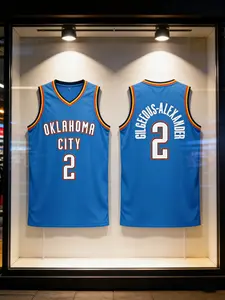 Men's Embroidered Basketball Tank Top, Stylish Jersey, Round Neck Mesh Sports Shirt, Loose Fit, Multiple Colors, Sizes S-3xl, All Seasons