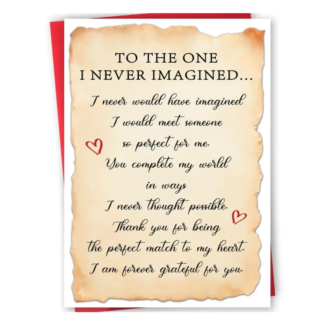 1PC Happy Valentine’s Day Card for Him Her, Romantic Valentines Day Card for Husband Wife Boyfriend Girlfriend, Sweet Anniversary Card Gifts for Men Women, Greeting Card