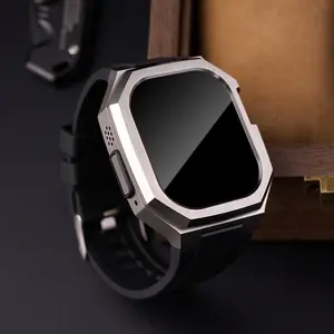 Soft Strap Cover For Apple Watch Ultra Band 1 2 3 49MM Case For iwatch Ultra 3 Cases Watchband Smart Watch Strap Silicone Sports bracelets correa