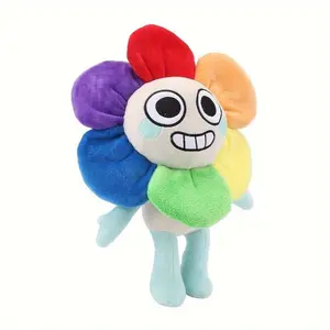 Dandy World Kawaii Plush Toy - Soft Polyester Stuffed Animal with Colorful Flower Design, Cute Cartoon Character, Perfect Birthday Gift for and Collectors, Playful Room Decor | Vibrant Stuffed Animal | Quality Plush Fabric, Stuffed Plushies
