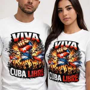 Viva Cuba Libre Patriotic T-Shirt Bold Design Features Cuban Flag Perfect for Cultural Celebrations Unisex Fit for Men and Women