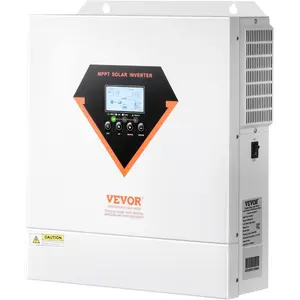 VEVOR Hybrid Solar Inverter, 6000W, All in One Pure Sine Wave Power Inverter Charger, 48V DC to 220/230V AC, with Built - in 120A MPPT Solar Controller, for Off - Grid System Lead Acid Lithium BatteryVEVOR Super Brand Day