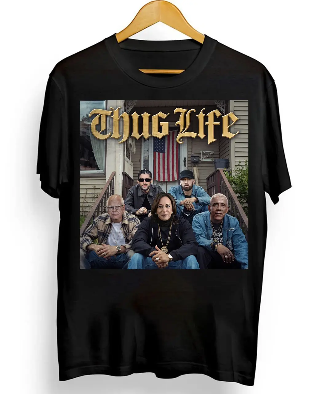 Thug Life Kamala Shirt, Funny Kamala Harris Tim Walz Shirt, Pro Harris Walz T-shirt, Democrat Tee
