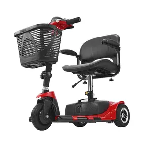 VEVOR 3 Wheel Folding Mobility Scooter for Adults Seniors, Heavy-Duty Electric Powered Mobility Scooter 12 Mile Long Range, All Terrain Travel Wheelchair with 9 Climbing Capacity, 265lb Capacity
