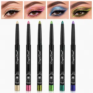 Colorful Shimmer Eyeliner Pencil & Eyeshadow Stick 2 in 1, Waterproof Long-Lasting Festival Eye Makeup, Highly Pigmented Creamy Smooth