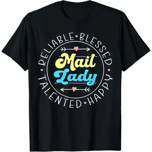 100% Cotton Postal Worker Funny Mail Carrier Mail Lady Mail Lady Postal Worker T-Shirt