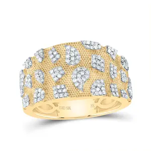 5/8Ctw-Nat Dia Nk Nugget Men's Ring (6.46 grams)