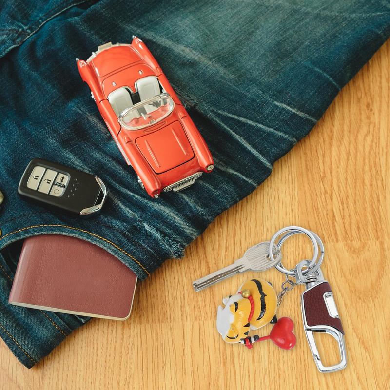 3pcs Heavy Duty Car Key Chains 3 Pack with 2 Metal Key Rings for Secure Key Management Essential Car Accessories