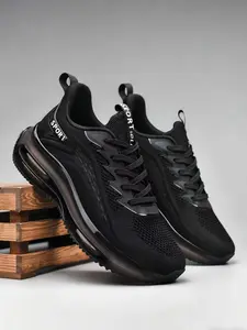 Men's Lightweight Running Shoes, High-Elasticity Dual Air Cushion, Breathable Comfort, Versatile Fitness Sneakers for Daily Use, Cushioned Running Shoes