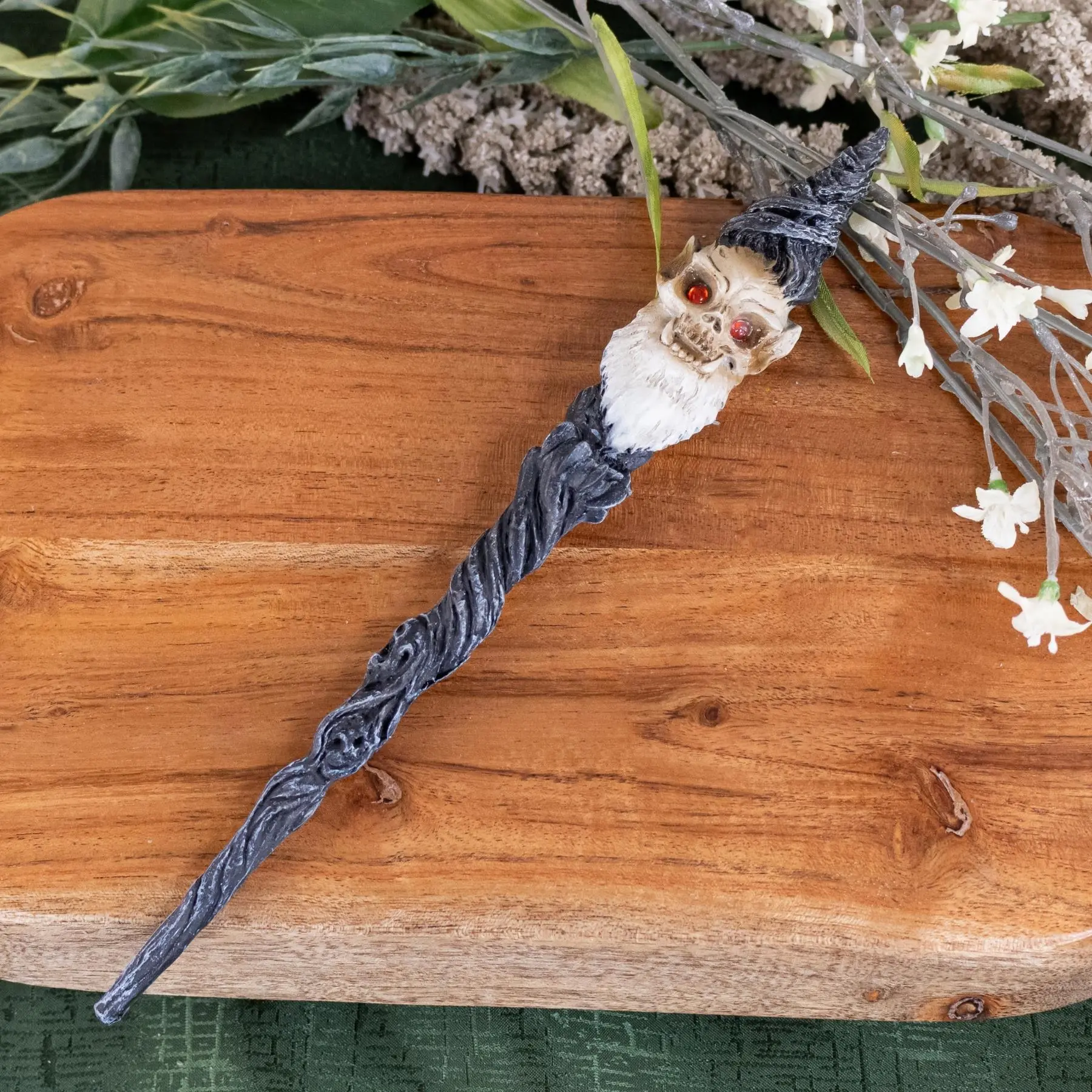 Down to Earth Wizard Skull Magic Wand