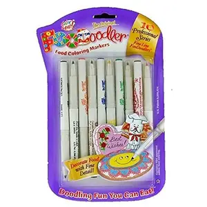 Private Label Food Coloring Markers 10 Vibrant Colors Kosher Certified for Bakers Chefs and Food Decorators