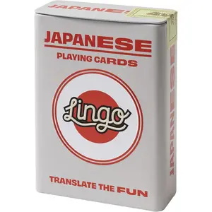 Japanese Lingo Playing Cards in Wayfarer Tin Box | Travel Flashcards | Learn Japanese Vocabulary in A Fun & Easy Way | 52 Essential Translations