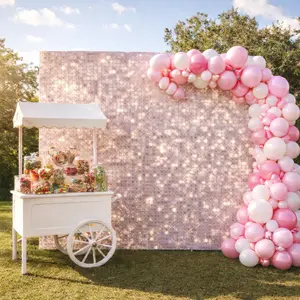 Clear Self-Locking Shimmer Wall Panels 14in x 14in Waterproof Acrylic Tiles Easy Installation for Home Shop Decoration Geometric Ornaments Ideal for Backdrops