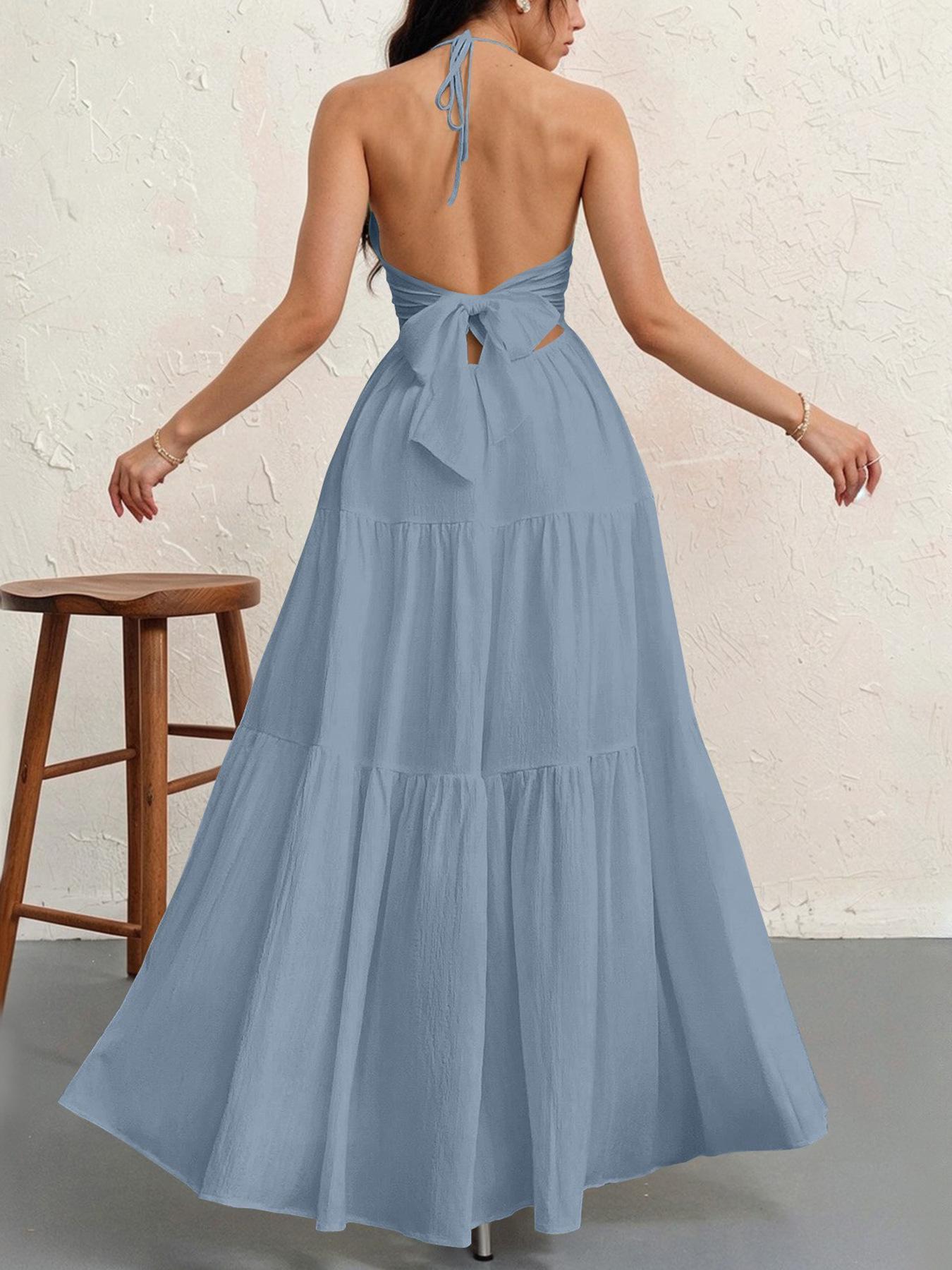 Women's Plain Dress, Summer Clothes Women, Casual Basic Loose Fit Sleeveless Dress for Beach Holiday Vacation, Ladies Summer Clothes, Women's Clothing, Dresses for Party, Minimalist A Line Dress