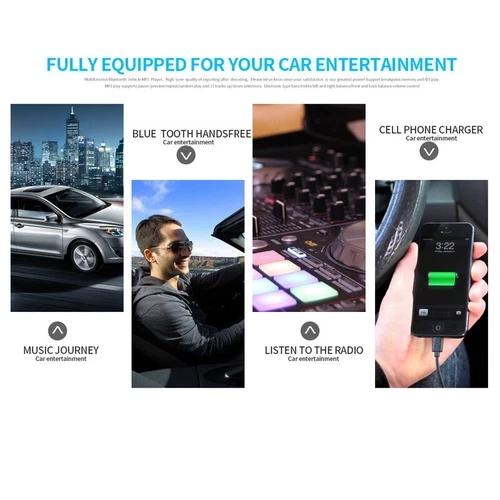 12V Single 1 Din Car Stereo Radio Bluetooth FM Car MP3 Player In-dash Aux USB TF Car Audio MP3 Player Bluetooth