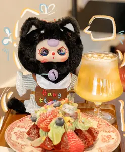 QIQI-Kitten's Wardrobe Plush Box Bunny Plush Dolls，Soft Furry Collectibles，Stuffed Animal